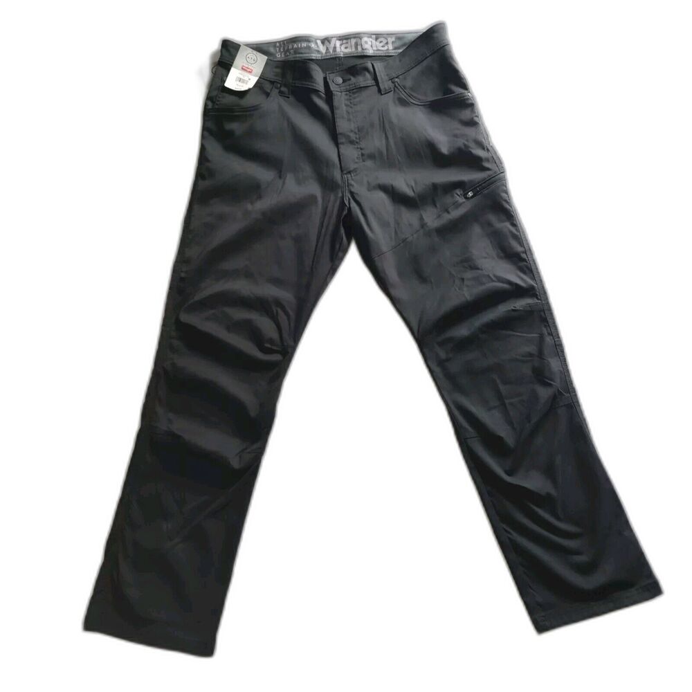 Wrangler Straight Fit Pants Stretch Comfort 34 X 30 Moisture Wicking SPF 30
